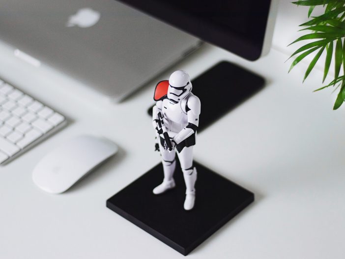 Star Wars Stormtrooper Figurine On A Table