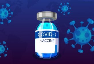 Coronavirus vaccine illustration
