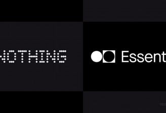 The company logos of Nothing and Essential