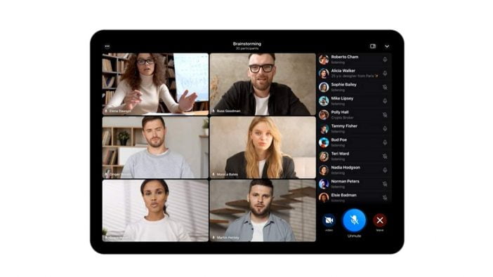 Screenshot Of Participants In Video Call Of Telegram