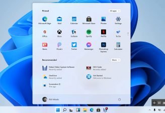 The leaked image of Start menu in Windows 11