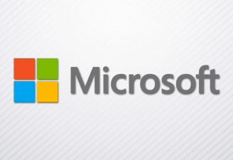 A logo of Microsoft