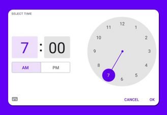 Material You Time Picker