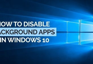 Disable Background apps in Windows 10