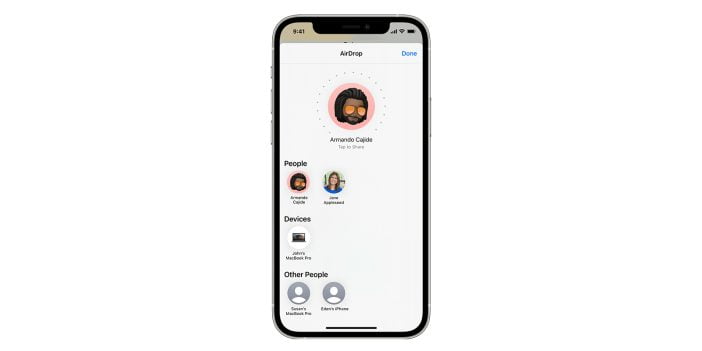 Airdrop Is Convenient To Use For Sharing Files And Documents| Image Credit: Apple