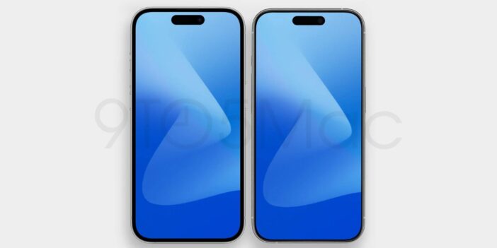 Iphone 15 Pro And 14 Pro Renders Comparison Showing Small Bezels